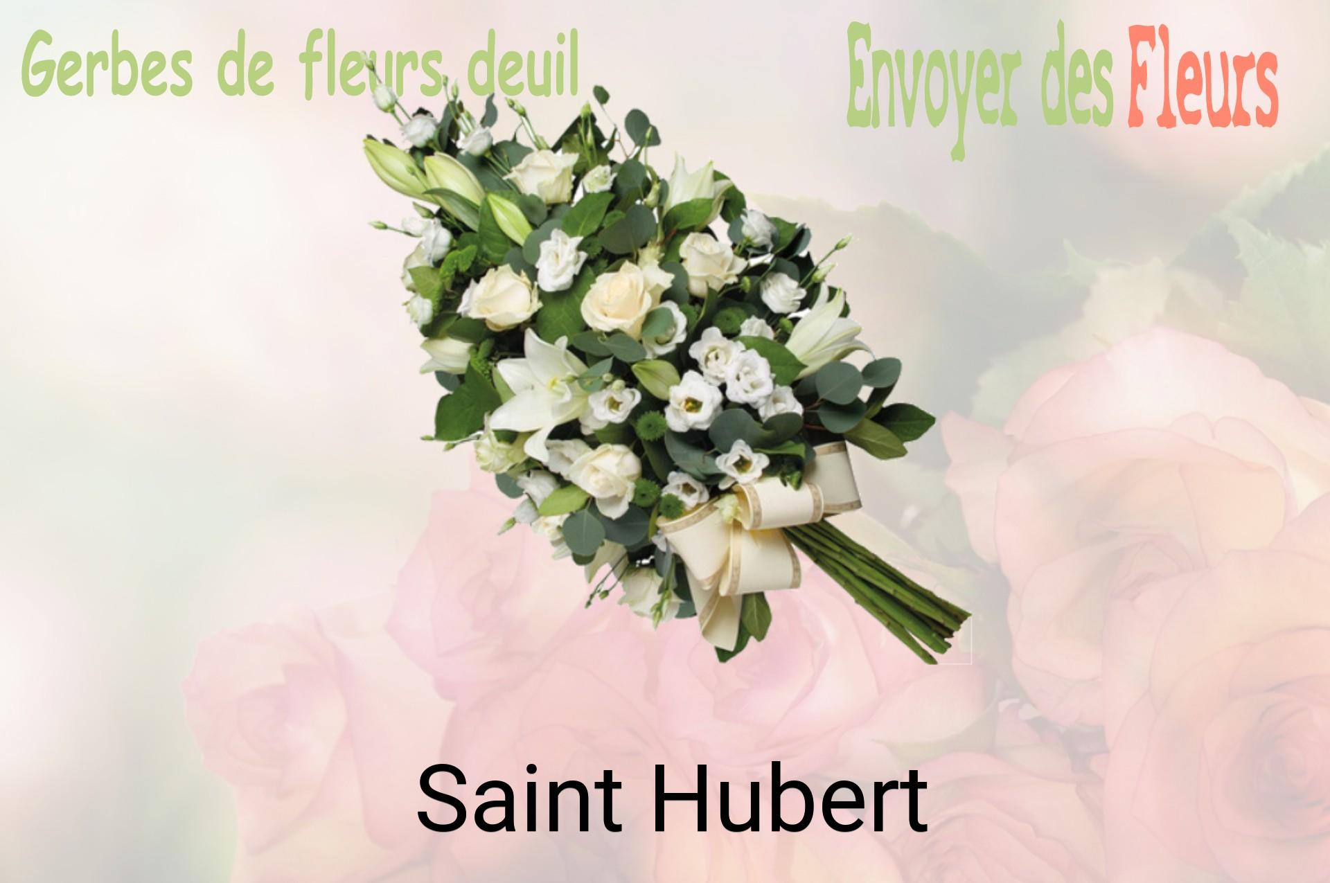 Gerbe de fleurs de deuil livrée à Saint-Hubert
